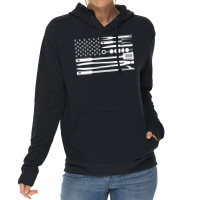 Bbq Flag Aesthetic Lightweight Hoodie | Artistshot