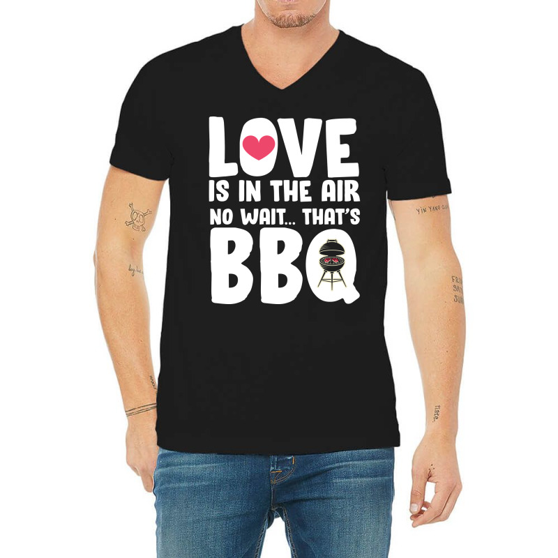 Bbq Girl V-Neck Tee by strosesimonsf | Artistshot