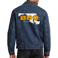 Bbq Maryland Get Your Grill On Perfect Bbq Sweet H Men Denim Jacket | Artistshot