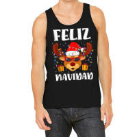 Feliz Navidad Outfit Reindeer Santa Spanish Christ Tank Top | Artistshot