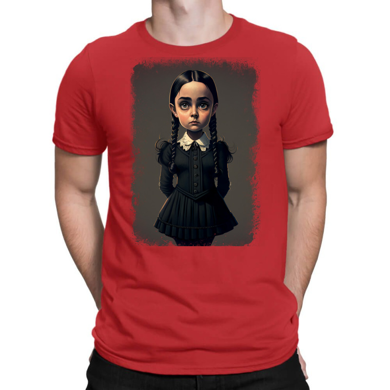 A Mysterious Girl   Wednesday T-shirt | Artistshot