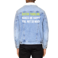 Funny Happy Baton Twirling Twirl Twirler Cool Unisex Sherpa-lined Denim Jacket | Artistshot