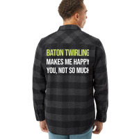 Funny Happy Baton Twirling Twirl Twirler Cool Flannel Shirt | Artistshot