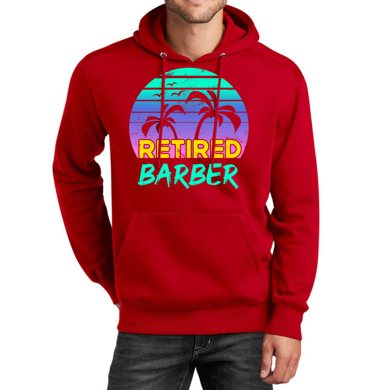 Retired Barber Retirement Gift Retro Retro Unisex Hoodie | Artistshot