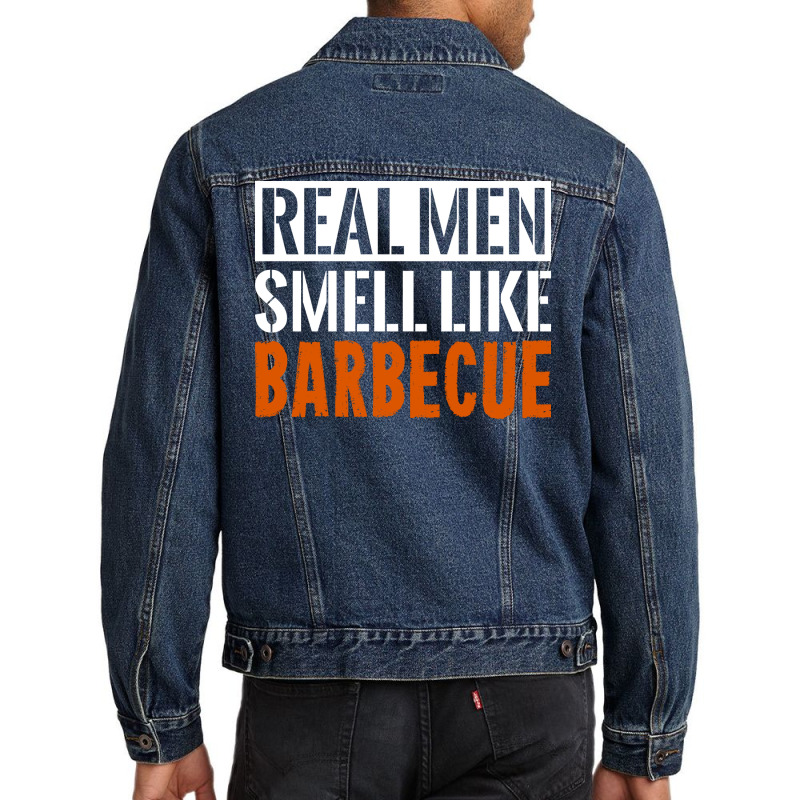 Grill Barbecue Bbq Season Meat Grillmaster Gift Gr Men Denim Jacket by strosesimonsf | Artistshot