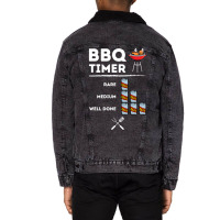 Beer Bbq Timer Trending Unisex Sherpa-lined Denim Jacket | Artistshot