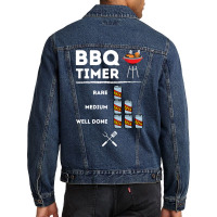 Beer Bbq Timer Trending Men Denim Jacket | Artistshot