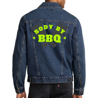 Body By Bbq 80s Stars Men Denim Jacket | Artistshot