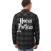 Hocus Porkus Funny Novelty Bbq Barbecue Pit Boss P Flannel Shirt | Artistshot