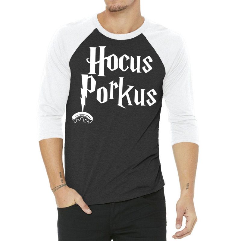 Hocus Porkus Funny Novelty Bbq Barbecue Pit Boss P 3/4 Sleeve Shirt by strosesimonsf | Artistshot