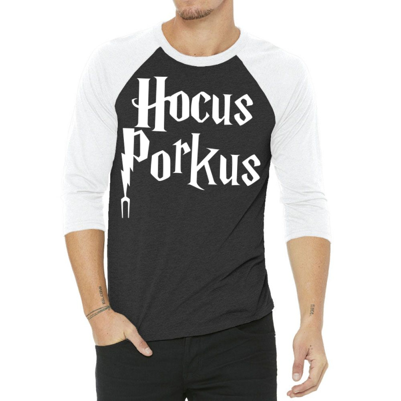 Hocus Porkus Funny Novelty Bbq Barbecue Pit Boss P 3/4 Sleeve Shirt by strosesimonsf | Artistshot