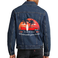 Florida Is Where Woke Goes To Die Tank Top Men Denim Jacket | Artistshot