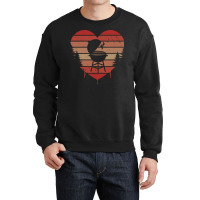 Cute Vintage Heart Bbq Valentine Day Love Gift Ide Crewneck Sweatshirt | Artistshot