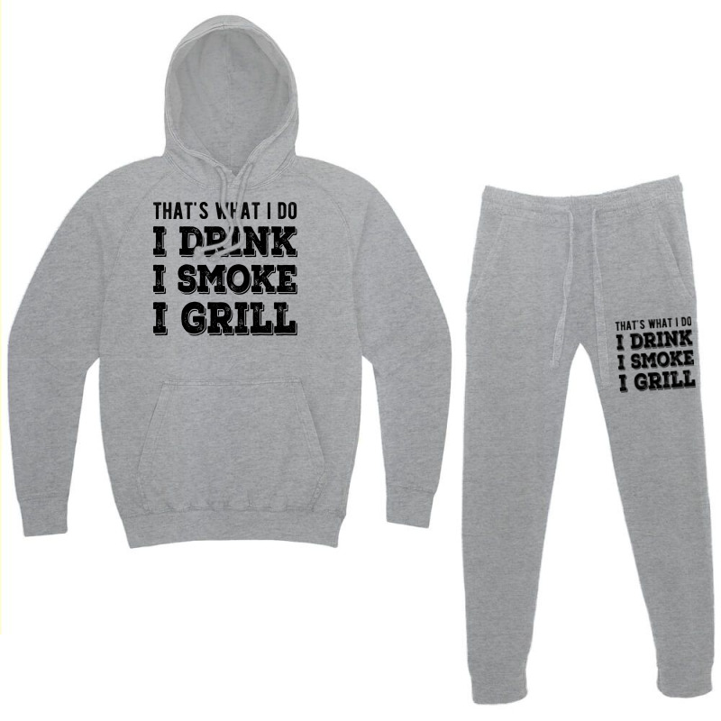 I Drink I Smoke I Grill Texas Bbq Design For Him G Hoodie & Jogger set by strosesimonsf | Artistshot