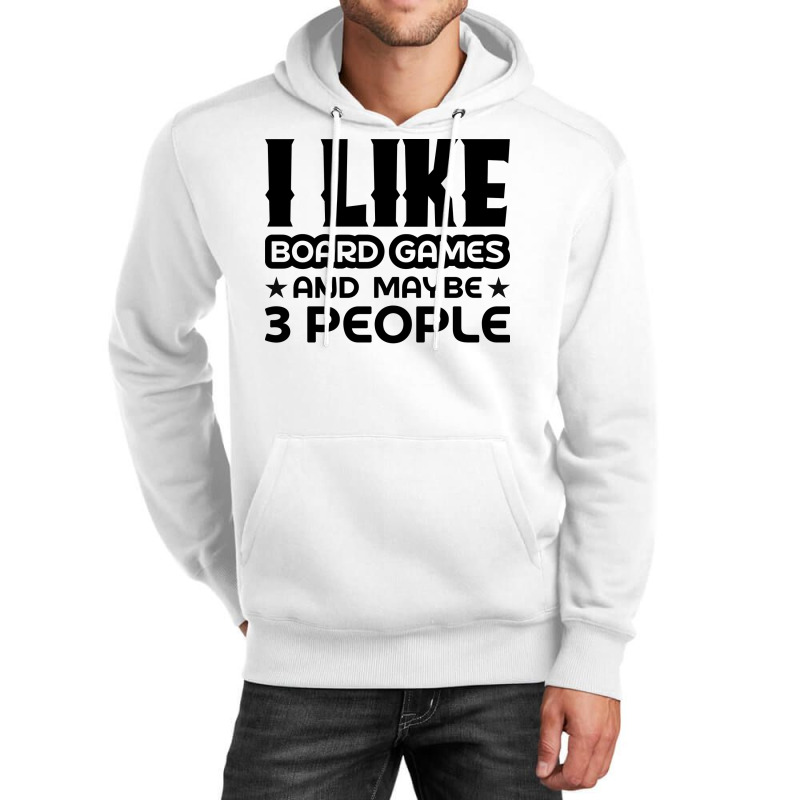 I Like Board Games And Maybe 3 People Yellow Unisex Hoodie by strosesimonsf | Artistshot