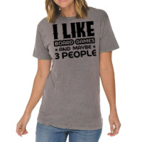 I Like Board Games And Maybe 3 People Yellow Vintage T-shirt | Artistshot