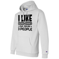 I Like Board Games And Maybe 3 People Yellow Champion Hoodie | Artistshot