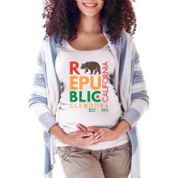 Glendora Product   Republic Of California T Shirt Maternity Scoop Neck T-shirt | Artistshot