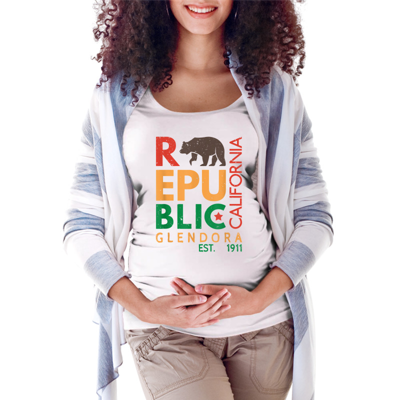 Glendora Product   Republic Of California T Shirt Maternity Scoop Neck T-shirt by adam.troare | Artistshot