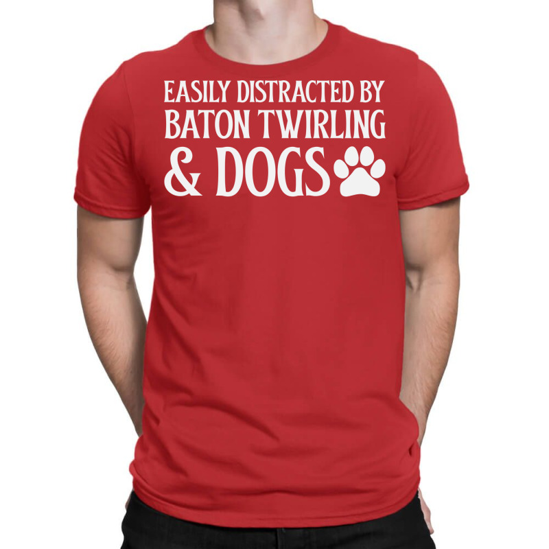 Easily Distracted Red T-Shirt by strosesimonsf | Artistshot