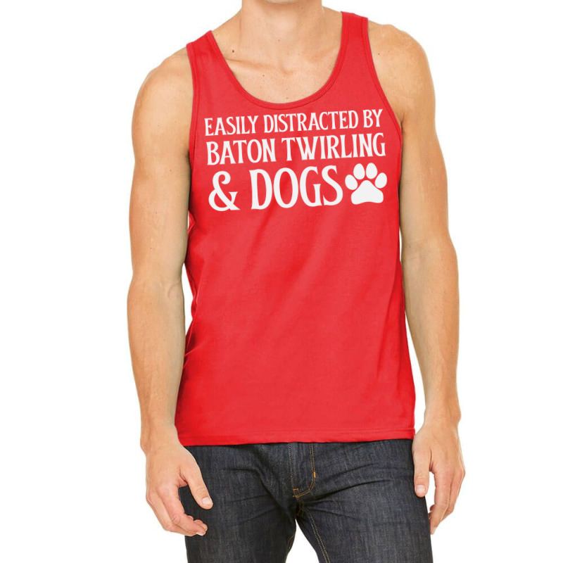 Easily Distracted Red Tank Top by strosesimonsf | Artistshot