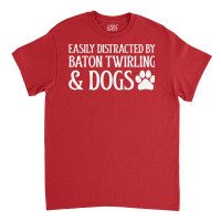 Easily Distracted Red Classic T-shirt | Artistshot