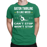 Funny Cant Stop Baton Twirling Twirl Twirler Vinta T-shirt | Artistshot