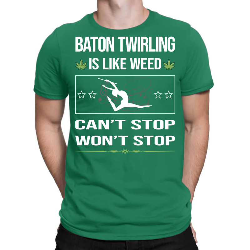 Funny Cant Stop Baton Twirling Twirl Twirler Vinta T-Shirt by strosesimonsf | Artistshot