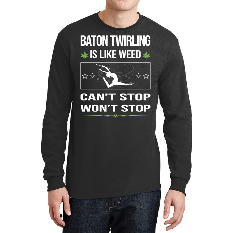 Funny Cant Stop Baton Twirling Twirl Twirler Vinta Long Sleeve Shirts by strosesimonsf | Artistshot