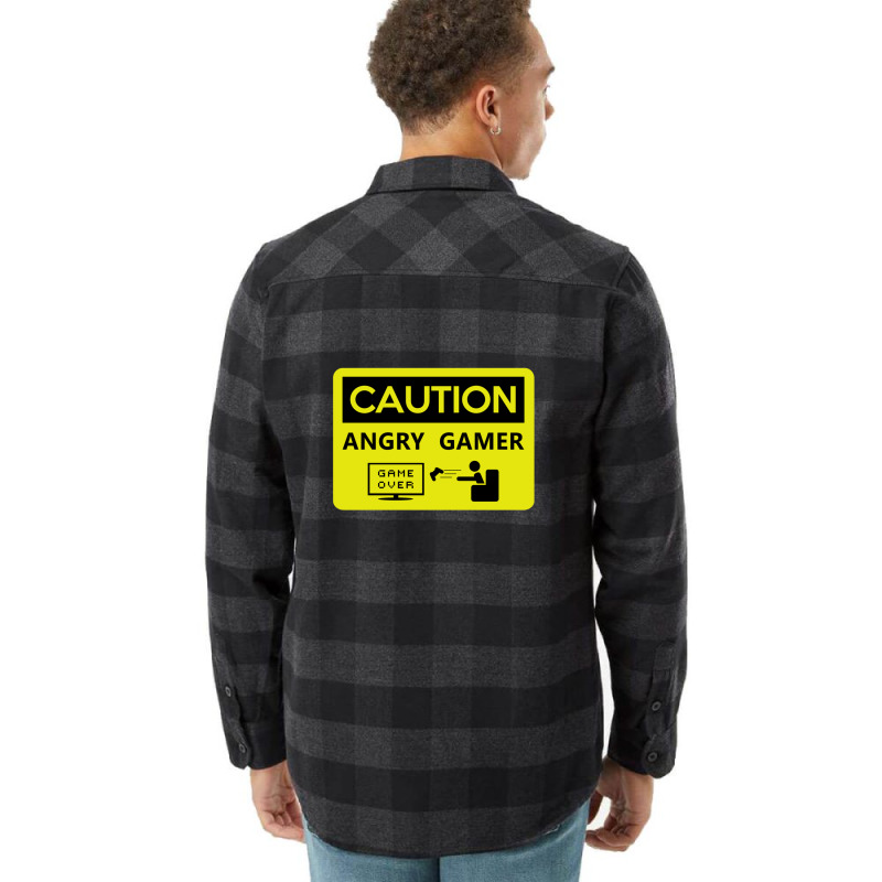 Game Over Caution Angry Gamer Flannel Shirt by OraliaGilmore | Artistshot