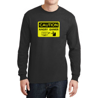 Game Over Caution Angry Gamer Long Sleeve Shirts | Artistshot