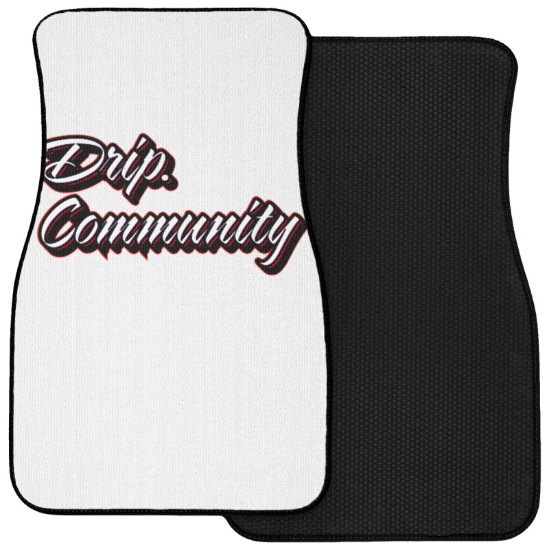 Drip Community (front) Shark (back) Premium T Shir Front Car Mat | Artistshot