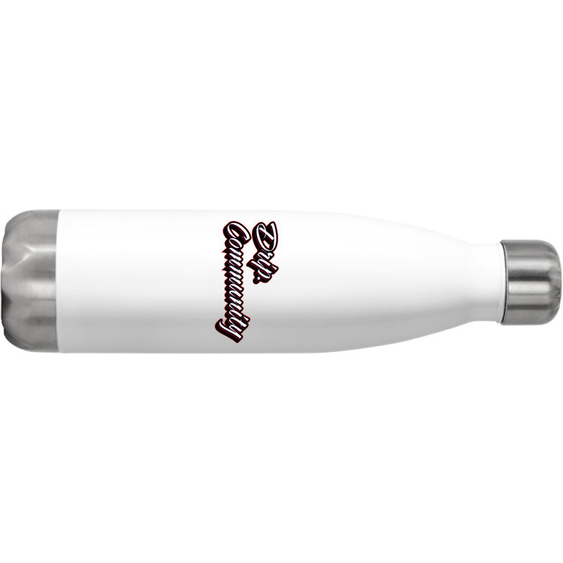 Drip Community (front) Shark (back) Premium T Shir Stainless Steel Water Bottle | Artistshot