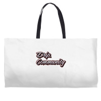 Drip Community (front) Shark (back) Premium T Shir Weekender Totes | Artistshot