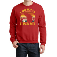 I Do What I Want Funny Cat Pet Lover Crewneck Sweatshirt | Artistshot