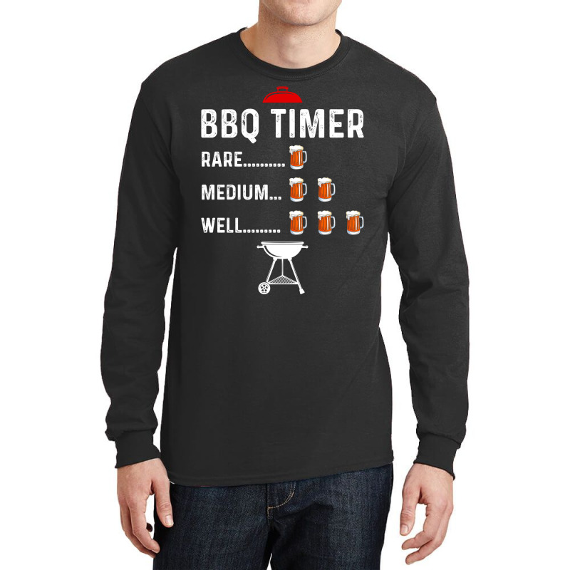 Grill Barbecue Bbq Season Meat Grillmaster Gift Su Long Sleeve Shirts by strosesimonsf | Artistshot