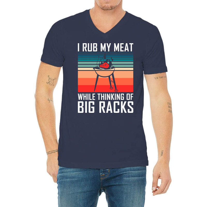 Grill Barbecue Bbq Season Meat Grillmaster Gift Su V-Neck Tee by strosesimonsf | Artistshot