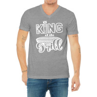 King Of The Grill Bbq Grilling Outdoor Cooking Quo V-neck Tee | Artistshot