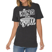 King Of The Grill Bbq Grilling Outdoor Cooking Quo Vintage T-shirt | Artistshot