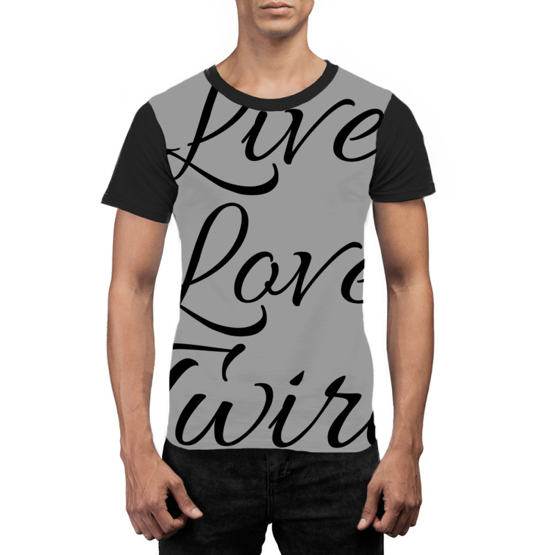 Live Love Twirl 80s Graphic T-shirt by strosesimonsf | Artistshot