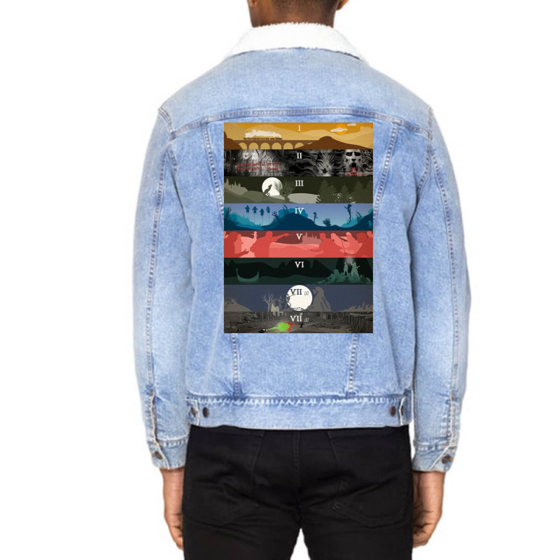 Many Stages 15 Unisex Sherpa-Lined Denim Jacket by russomongonn | Artistshot