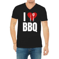 I Love Bbq Bbq Grill V-neck Tee | Artistshot