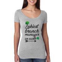 Luckiest Branch Manager On Earth Girl Women's Triblend Scoop T-shirt | Artistshot