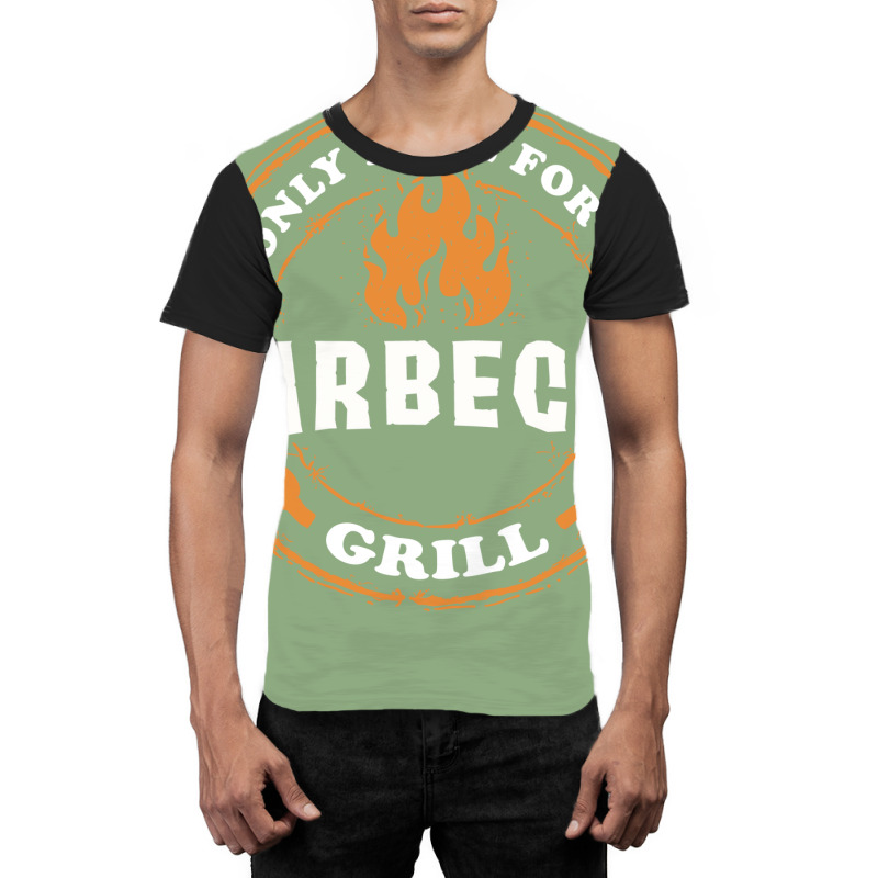 Im Only Here For Bbq 70s Graphic T-shirt by strosesimonsf | Artistshot