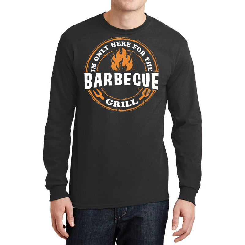 Im Only Here For Bbq 70s Long Sleeve Shirts by strosesimonsf | Artistshot