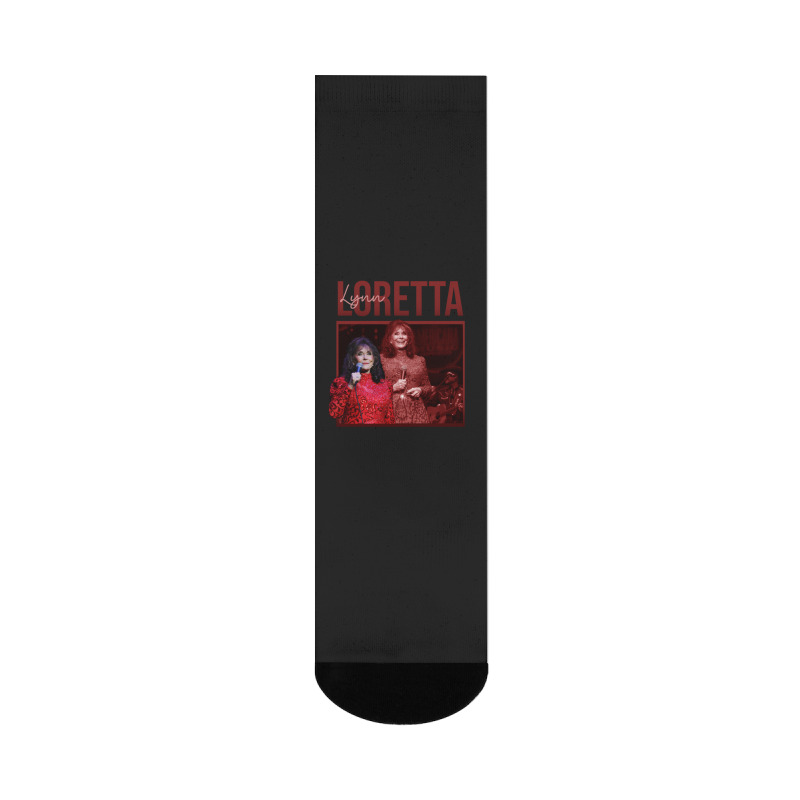 Loretta Red Rip Crew Socks | Artistshot