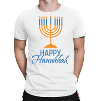 Happy Hanukkah Shirt Women Men Kids Jewish Menorah T-shirt | Artistshot