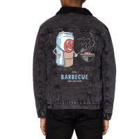 Yeah I Barbecue And Love Beer Cute Novelty Happy H Unisex Sherpa-lined Denim Jacket | Artistshot