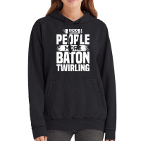 Less People More Baton Twirling Stars Vintage Hoodie | Artistshot