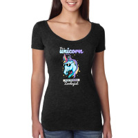 Zoologist Unicorn Women's Triblend Scoop T-shirt | Artistshot